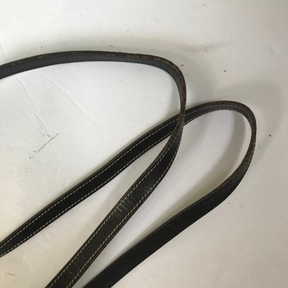 Dooney & Bourke Vintage Bucket Bag Leather Monogram Canvas Hobo Shoulder Purse - Picture 7 of 16